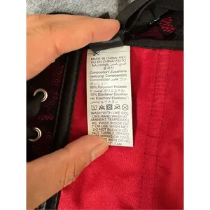 Red and black corset size large thumbnail 3