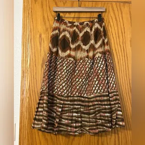 Chaudry Boho Cotton Skirt - NWT - Size S Patterned Women's Skirt thumbnail 2