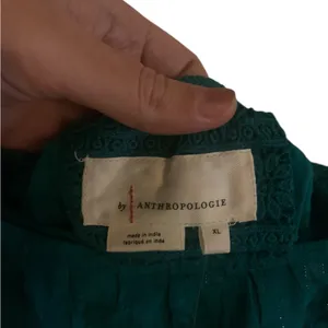 Anthropologie Blue tiered Midi dress size XL NWT thumbnail 6