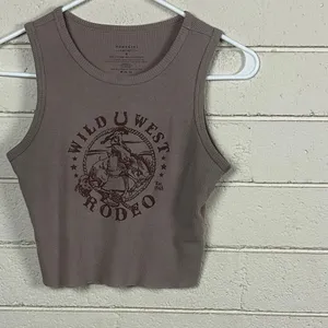 Homegirl Rodeo Wild West Brown Tank size S thumbnail 4
