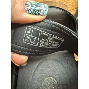 Dr. Martens Voss Leather Sandals‎ Black Women's 5 Chunky Platform Goth thumbnail 4