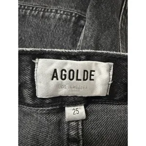 AGOLDE Cooper Cargo Straight Jean Faded Black Size‎ 25 Edgy Modern Classic thumbnail 5