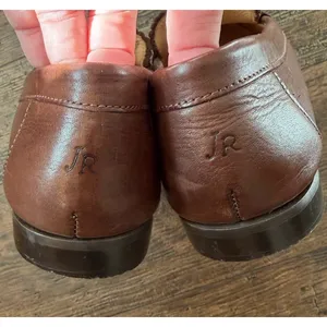 Jack Rogers Quinn Penny Loafers Sz 10 Brown Leather Academic Classic Brazil Made thumbnail 7