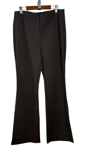 Halara Flex High Waisted Slight Flare Work Pants Brown Size M Office NEW thumbnail 1
