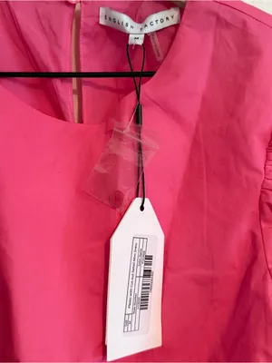 English Factory cut-out mini‎ dress with puff sleeves thumbnail 5