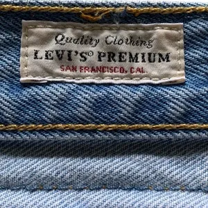 Levi's 501 Original Straight Jeans Women W28 L30 Light Wash Blue Premium Classic thumbnail 5
