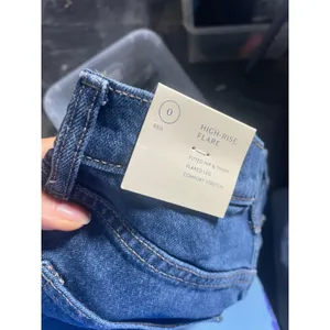 Universal Thread Flare Jeans Womens‎ 0 Blue High Rise Comfort Stretch Denim Boho thumbnail 6