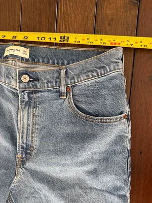 Abercrombie High Rise Straight Leg Jeans Size 32 Women’s Denim Medium Wash thumbnail 9