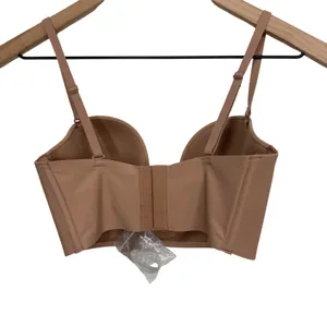 SKIMS Deep Plunge Shapewear Bra Size XS New Brown Tan thumbnail 3