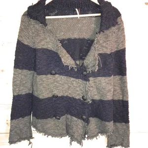 Free People Distressed Cotton Cardigan Sweater‎ thumbnail 1