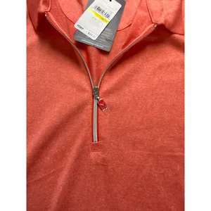 Callaway Womens Opti-Dri Quarter‎ Zip Golf Polo Shirt Firelight Heather Orange M thumbnail 3