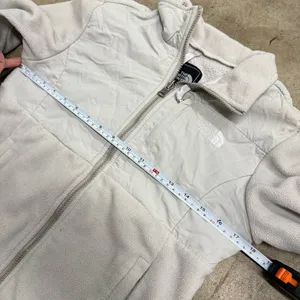 The North Face Denali Full Zip Polartec Fleece Jacket Light Grey S thumbnail 5