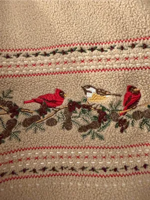 Embroidered Bird Zip thumbnail 2