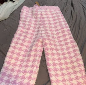 Skims Cozy Knit Jogger Limited Edition 'Petal Houndstooth' Size: S/M thumbnail 7