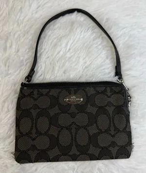 Coach Black Gray Wristlet thumbnail 1