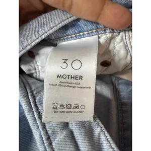 MOTHER The Maven Wide Hem Ankle Jeans in Unripped Wash size 30 thumbnail 12