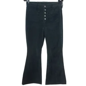 American Eagle Super Hi-Rise Flare Corduroy‎ Button Fly Retro Chic Rodeo 6 thumbnail 2