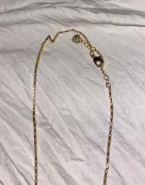 h initial necklace Gold thumbnail 2