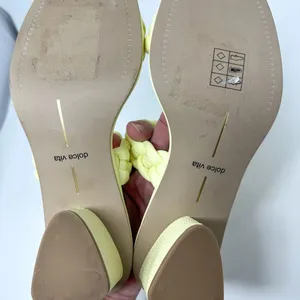 NEW Dolce Vita Ronin Light Yellow Double Braided Strap Sandal Size 6 MSRP $115 thumbnail 10