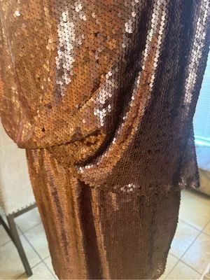 New TCEC boutique copper sequin party dress thumbnail 3