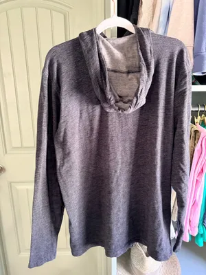 Kuhl Men's Dark Gray Hooded Long-Sleeve Shirt thumbnail 3