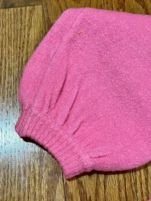 New Lulu’s Bright Eyes Neon Pink Balloon Sleeve Sweater Top XS thumbnail 6