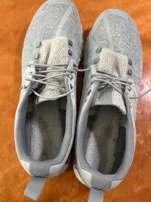 On Running Cloud 5 Terry Running Shoes Sneaker Glacier Grey White size 10.5 thumbnail 4