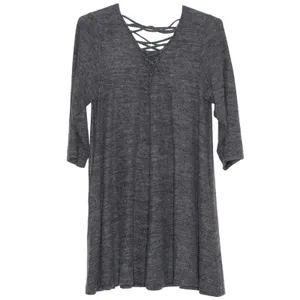 Torrid Sweater Dress Super Soft Plush Lattice Minimalist Boho Cozy Luxe 2 2X thumbnail 2