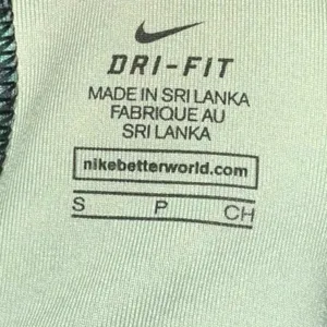 Nike Dri Fit Green Print Racerback Sports Bra Small Medium Support‎ thumbnail 3