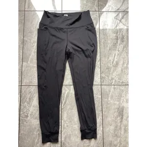 Prana Becksa 7/8 Jogger Dark Gray High Waisted Ribbed Yoga Pants Womens Large thumbnail 3