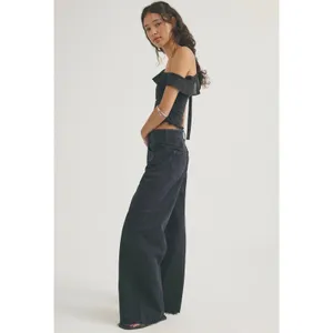 NEW Free People We The Free Doppelganger Alter Ego Wide-Leg Twisted Jeans 26 thumbnail 2