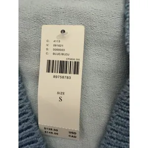 Anthropologie Embroidered Sweater Vest Blue Women's Size Small‎ thumbnail 11