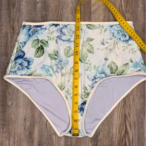 Aerie Womens High Waisted Full Coverage Swim Bottoms Suit Floral Size L Large thumbnail 7