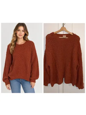 POL Boutique $79 Woman’s L Cable Chunky Knit Sweater Size L Cozy Style: FST296 thumbnail 2