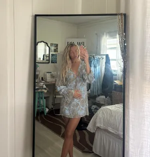Long Sleeve Wedding guest Dress thumbnail 2