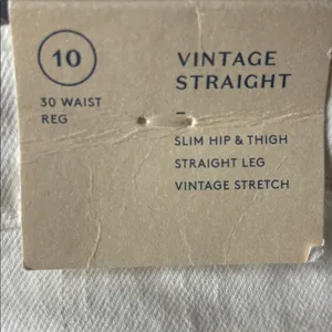Universal Thread Women's Off-White Straight Leg Jeans thumbnail 11