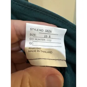 Alfred Sung D824 Hunter Green Jewel Neck Open Back Bow Gown Size 16 R $248 thumbnail 9