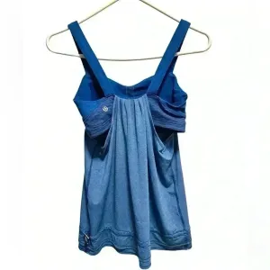 Lululemon Blue Tank Top With Built In Bra thumbnail 6