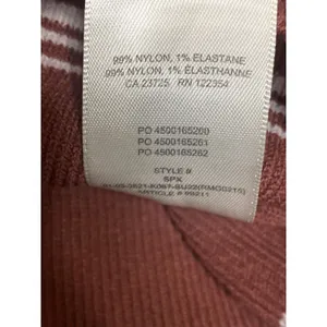 Aritzia Babaton Brown Striped Sculpt High Neck Sleeveless Tank Crop Top Size S thumbnail 6