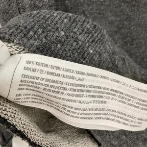 Abercrombie & Fitch Glitter Crest Sweatshirt Sz XS Y2K Preppy Collegiate Gray thumbnail 9