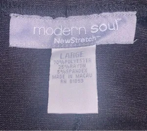 Modern Soul New Stretch Black Elastic Waist Maxi Skirt thumbnail 7