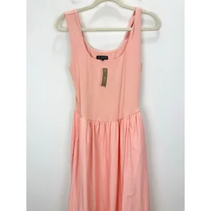 J.Crew Drop Waist Mixy Dress Midi Cotton A Line Minimalist Blush Pink Small NWT thumbnail 5