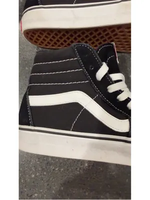 VANS Sk8-Hi High Top Sneakers Womens 8 Black White Skate Streetwear thumbnail 13