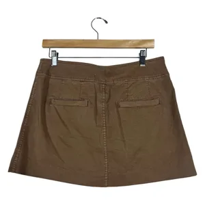 Lucky Brand Cargo Solid Mini Skirt Brown Utility Gorpcore Pockets Granola Size S thumbnail 4