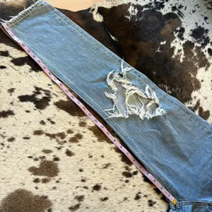 AGOLDE 90s Mid Rise Straight Relaxed‎ Distressed Jeans in Fall Out Size 24 thumbnail 10