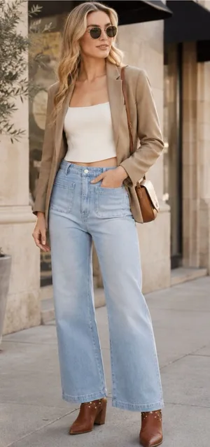 Rolla’s high rise wide leg sailor jeans organic cotton light wash 26 NWOT thumbnail 1