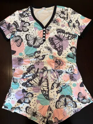 Boutique Shirley & Stone Butterfly Pajama Set / Lounge Set - L thumbnail 1