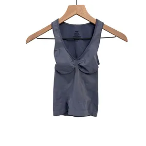 SKIMS NWOT Seamless Sculpt Tank Top Sz Medium Color Steel Blue thumbnail 4