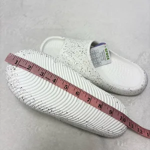 CROCS Mellow Recovery Speckle White and Black Slide Sandal W8‎ / M6 thumbnail 10