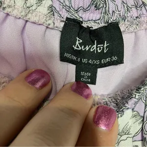 Bardot Britt Lavender‎ floral off the shoulder dress size 4/XS thumbnail 6